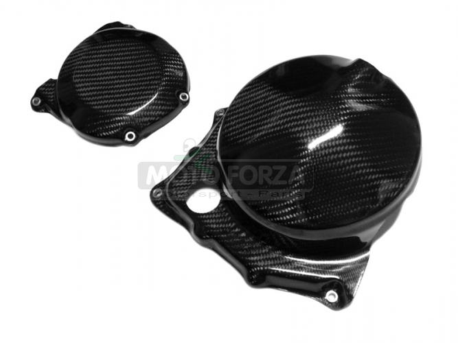 Aprilia RSV4/R RR RF Factory 2009-2020, Tuono V4 2011-2020 - Kryt motoru - Set, CARBON TWILL LESKLÝ