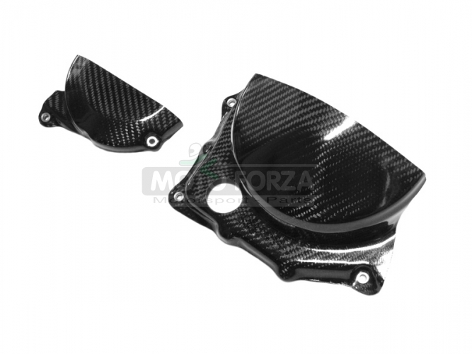 Aprilia RSV4/R RR RF Factory 2009-2020, Tuono V4 2011-2020 - Kryt motoru - Set WSBK, CARBON TWILL LESKLÝ