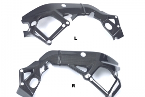 BMW S100RR 2015-2018 - CARBON - Plain - lesklý - Kryty rámu - pár