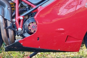 Ducati 996R 998 (748-916-996) - Olejová vana original, CARBON TWILL Lesklý