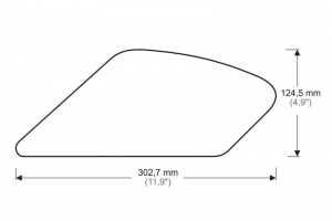 20068W/N - Ducati Monster 821 - Ochranná folie - Stomp grids - Tank pads - Pár