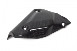 Ducati 848,1098,1198 2008-2011 Kryt výfuku - velký CARBON plain Lesklý