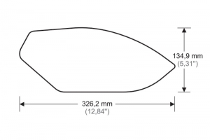 20065W/N - BMW S1000RR 2009-2018 - Ochranná folie - Stomp grids - Tank pads - Pár