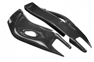 Honda CBR 1000RR 2008-2016 - CARBON PLAIN lesklý Kryty zadní vidlice - pár -