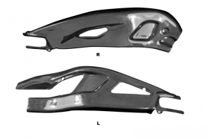 Honda CBR 1000RR 2020-2024 CARBON - Kryty vidlice - pár - CARBON PLAIN - LESKLÝ