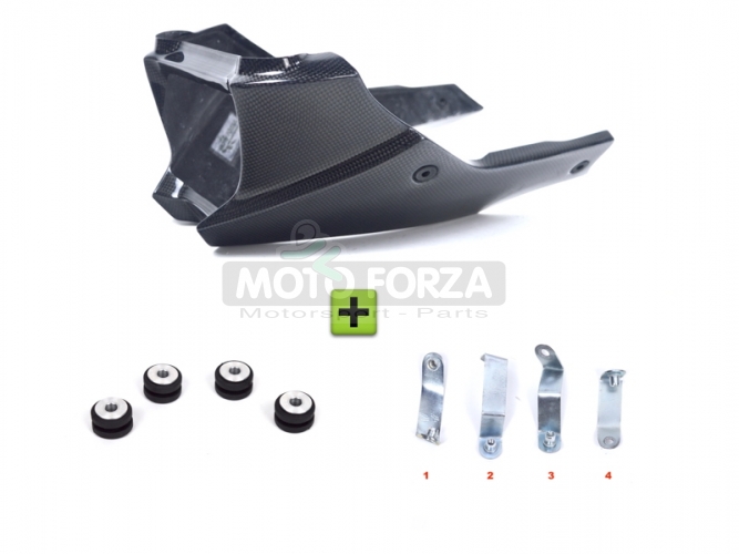 Klín pod motor  SET - Triumph 1050 Speed Triple 2011-2015 - CARBON