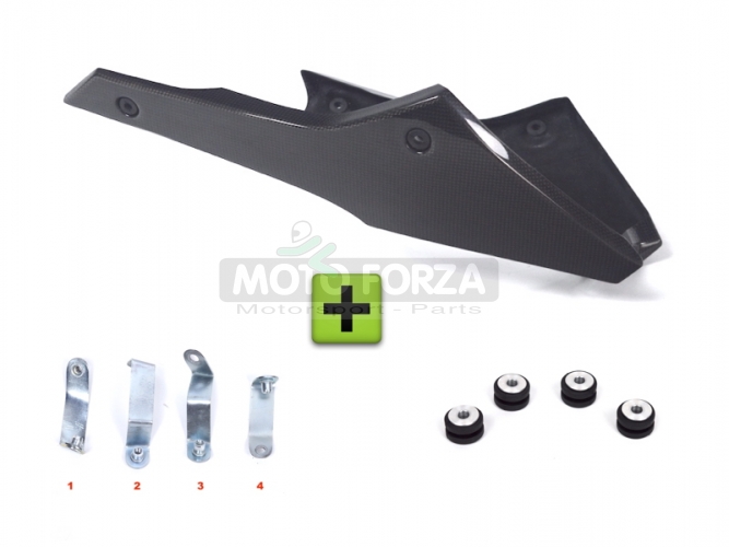 Klín pod motor verze 2-  SET - Triumph 1050 Speed Triple 2011-2015 - CARBON