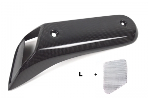 Kryt nasávače L - pár CARBON  - plain - lesklý - Yamaha MT01 03-09