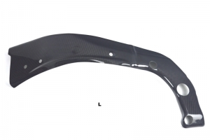 Yamaha YZF R-6 2006-2016 - Kryty rámu - pár CARBON Plain - Lesklý